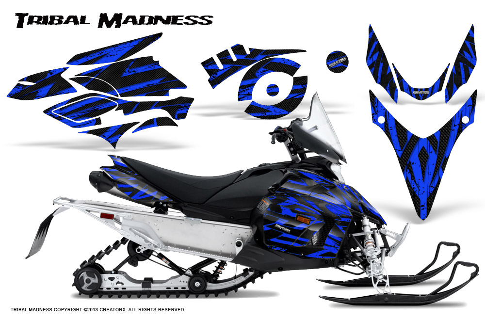 Yamaha Phazer Graphics Kit Tribal Madness Blue